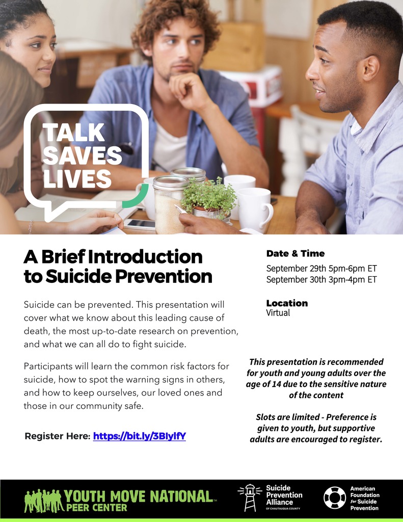 9/29 & 9/30 A Brief Introduction to Suicide Prevention
